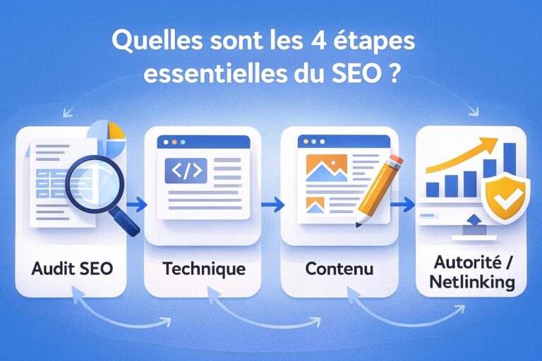 Les 4 étapes du SEO