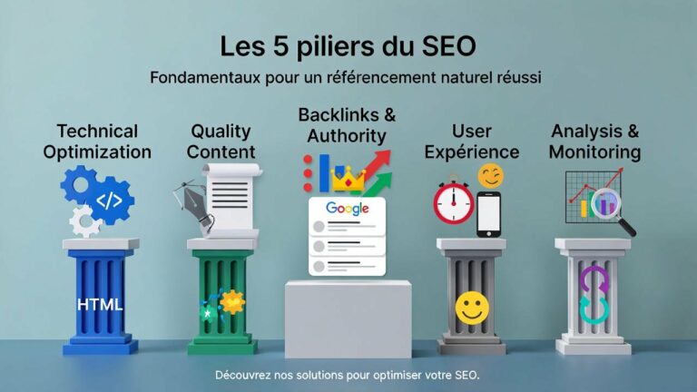 5 piliers du seo - référencement naturel