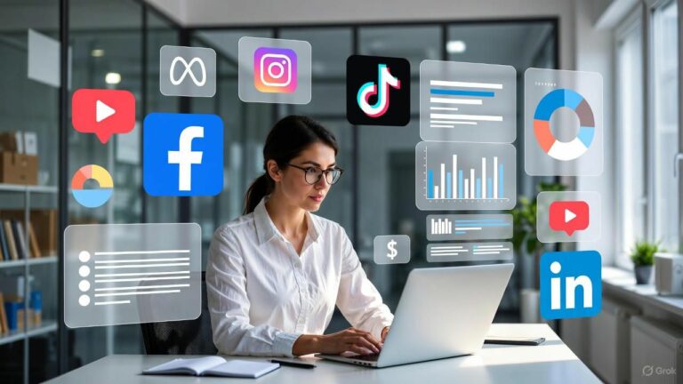 Publicité réseaux sociaux, Meta, Tiktok, LinkedIn