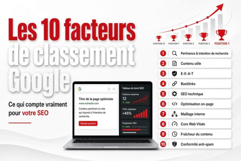Les 10 facteurs de classement Google